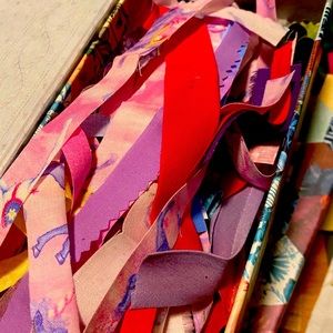 Bundle of fabric strips